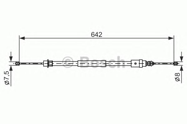 Cablu, frana de parcare PEUGEOT 406 96-04