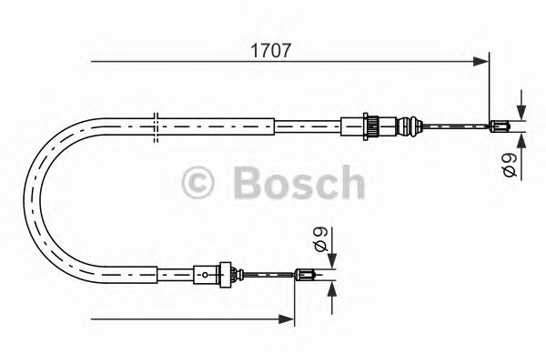 Cablu, frana de parcare PEUGEOT 206 98-