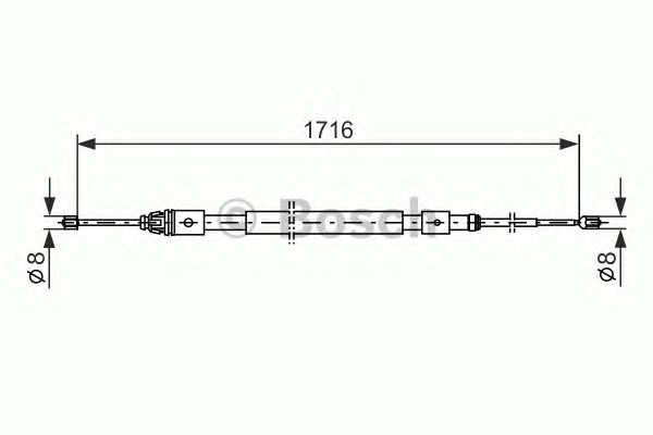 Cablu, frana de parcare CITROEN C3 02-