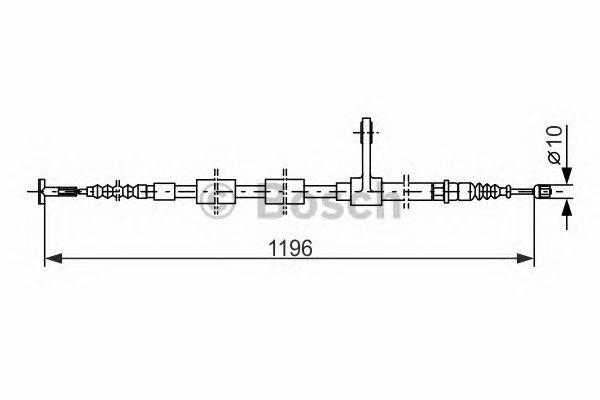 Cablu, frana de parcare ALFA 156 97-05