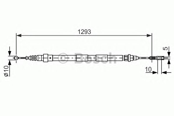 Cablu, frana de parcare VW SHARAN 97-10