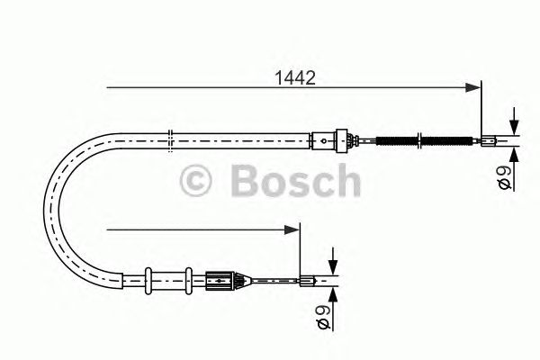 Cablu, frana de parcare RENAULT KANGOO 01-