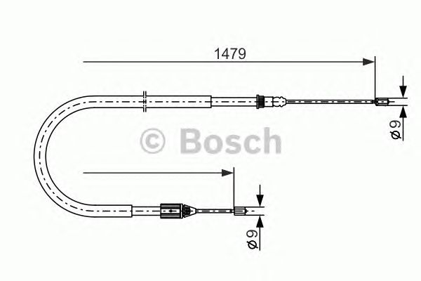 Cablu, frana de parcare RENAULT SCENIC 99-03