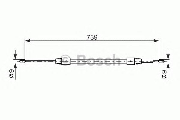 Cablu, frana de parcare MERCEDES-BENZ W168 97-04