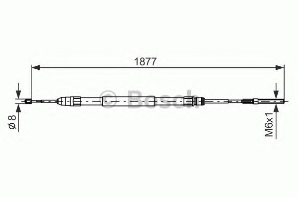 Cablu, frana de parcare BMW E39 95-04