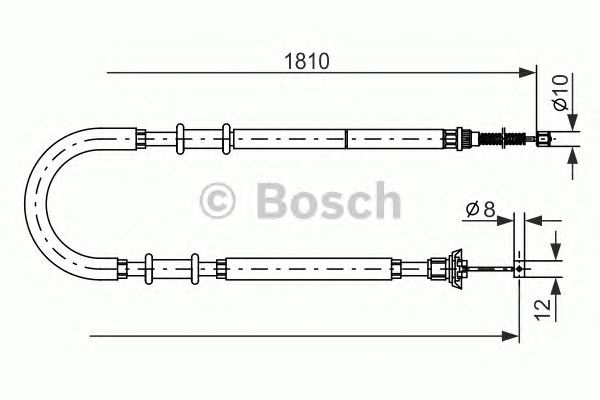 Cablu, frana de parcare FIAT DOBLO 01-