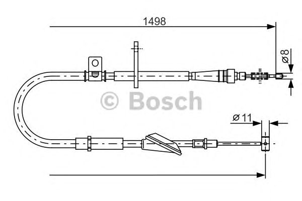 Cablu, frana de parcare OPEL AGILA 00-07