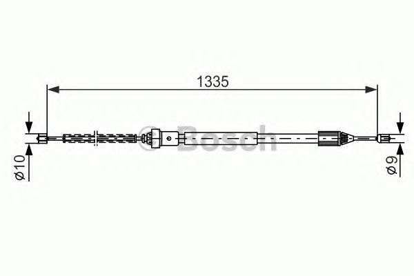 Cablu, frana de parcare RENAULT CLIO/THALIA 99-