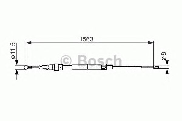 Cablu, frana de parcare VW TOURAN 03-10