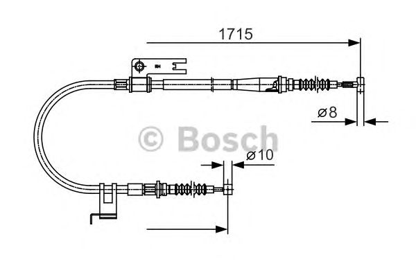 Cablu, frana de parcare MAZDA 323/626 97-04