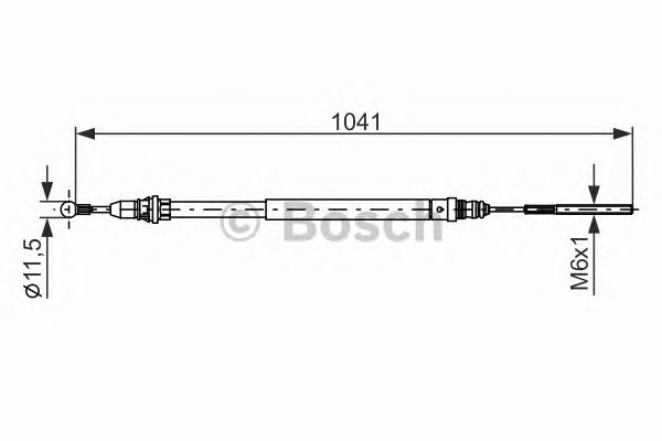 Cablu, frana de parcare CITROEN/PEUGEOT C8/807 02-