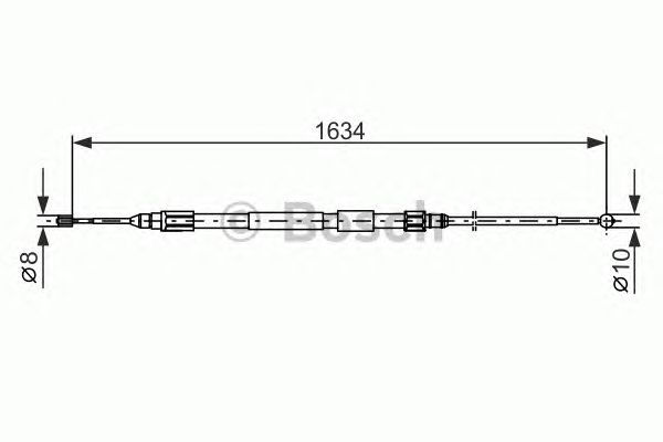 Cablu, frana de parcare BMW X3 E83 04-