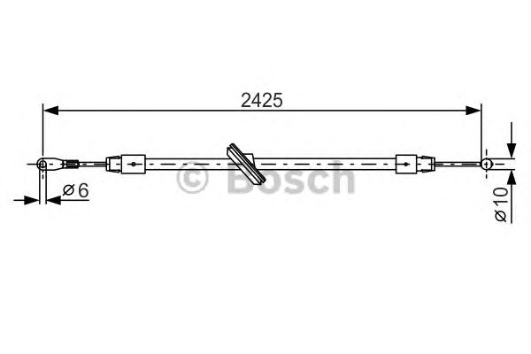 Cablu, frana de parcare MERCEDES-BENZ SPRINTER/CRAFTER 06-