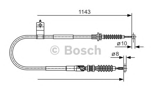 Cablu, frana de parcare MAZDA MX-5 II 1,6-1,8 16V 98-05