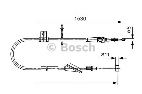 Cablu, frana de parcare OPEL AGILA 00-07