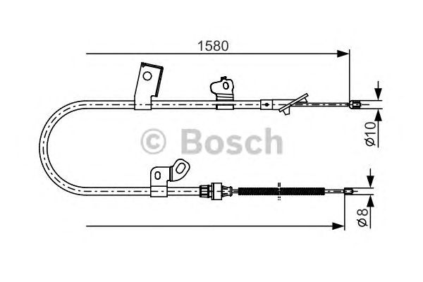 Cablu, frana de parcare TOYOTA YARIS 99-05