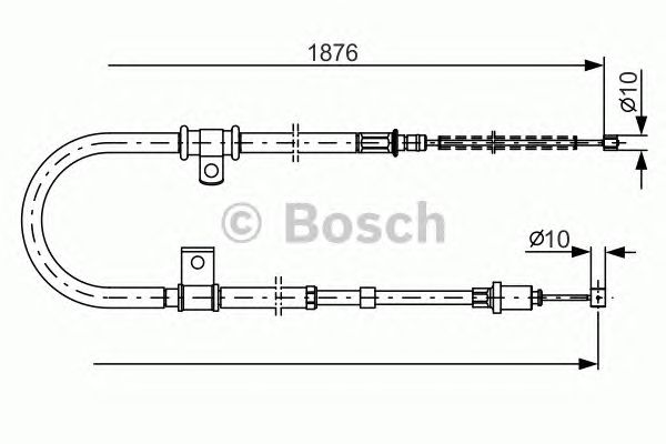 Cablu, frana de parcare MITSUBISHI GALANT 96-04