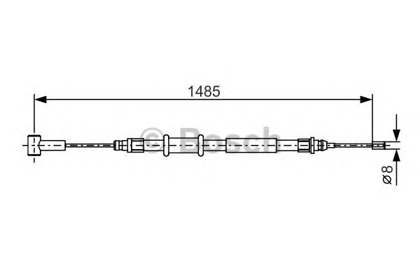 Cablu, frana de parcare FIAT DUCATO 06-