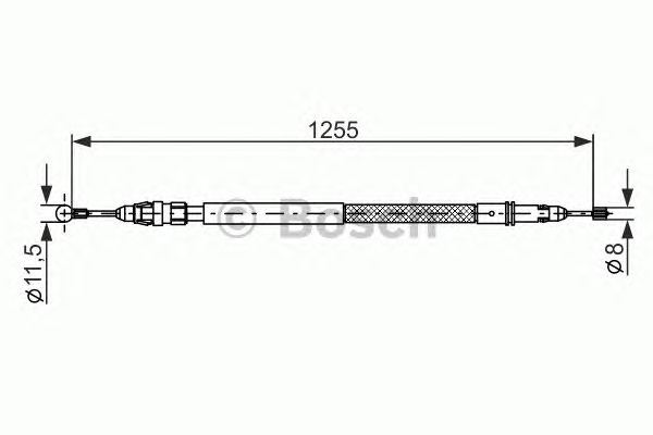 Cablu, frana de parcare CITROEN C8 05-