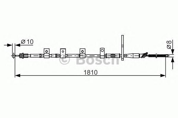 Cablu, frana de parcare SUZUKI SWIFT 05-