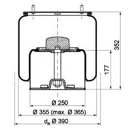 Burduf, suspensie pneumatica