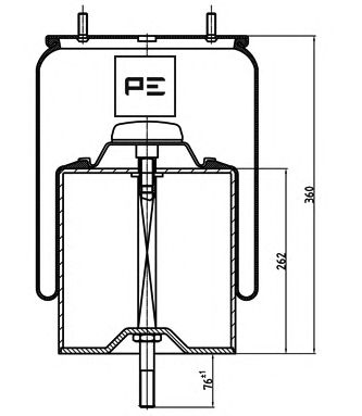 Burduf, suspensie pneumatica