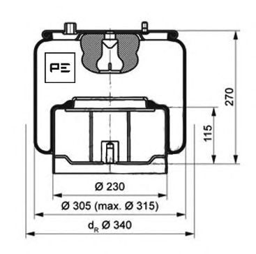 Burduf, suspensie pneumatica