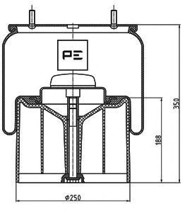 Burduf, suspensie pneumatica