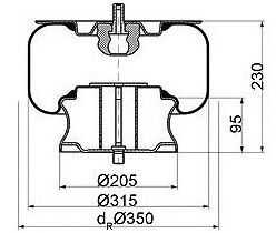 Burduf, suspensie pneumatica