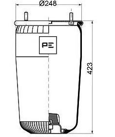 Burduf, suspensie pneumatica