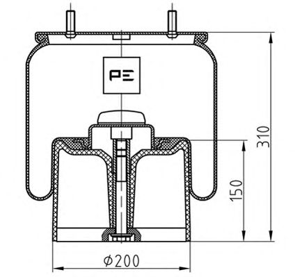 Burduf, suspensie pneumatica