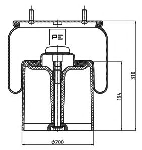 Burduf, suspensie pneumatica