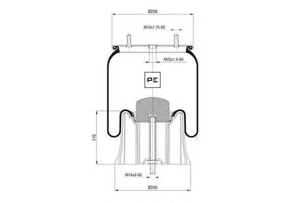 Burduf, suspensie pneumatica