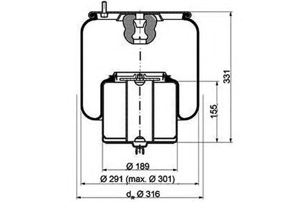 Burduf, suspensie pneumatica