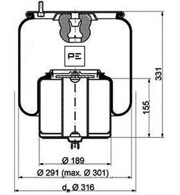 Burduf, suspensie pneumatica