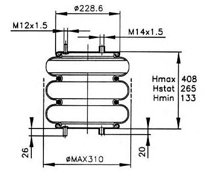 Burduf, suspensie pneumatica