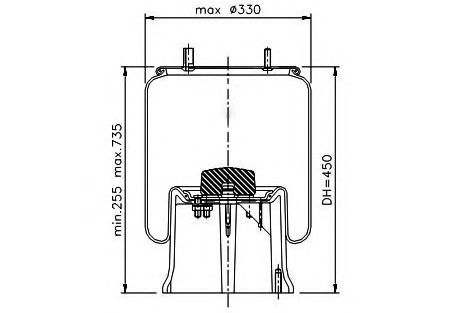 Burduf, suspensie pneumatica