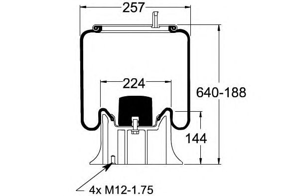 Burduf, suspensie pneumatica