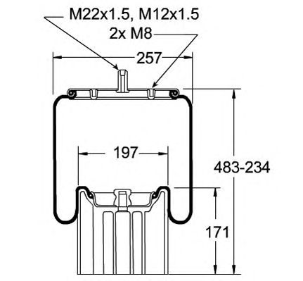 Burduf, suspensie pneumatica