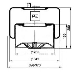 Burduf, suspensie pneumatica