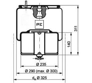 Burduf, suspensie pneumatica