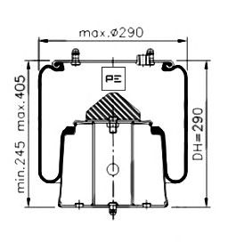 Burduf, suspensie pneumatica