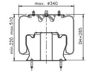 Burduf, suspensie pneumatica