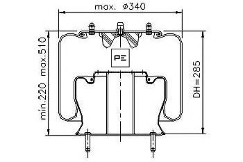 Burduf, suspensie pneumatica