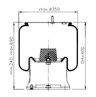 Burduf, suspensie pneumatica