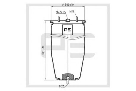 Burduf, suspensie pneumatica