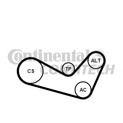 Set curea transmisie cu caneluri VW 1,4/1,6