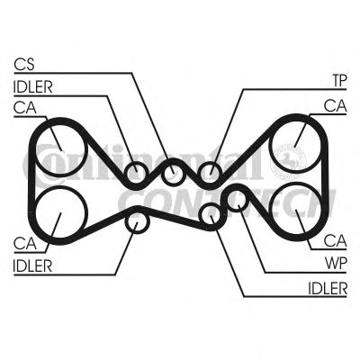 Set curea de distributie SUBARU 1,5-2,5 IMPREZA/FORESTER 06-