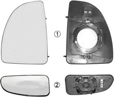 Sticla oglinda, oglinda retrovizoare exterioara