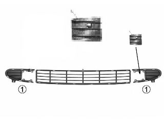 Grila ventilatie, bara protectie